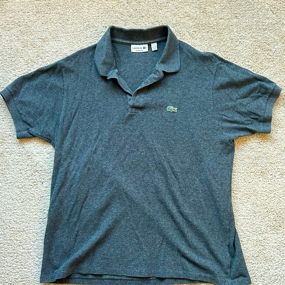 Lacoste Men’s Grey Polo Classic Fit